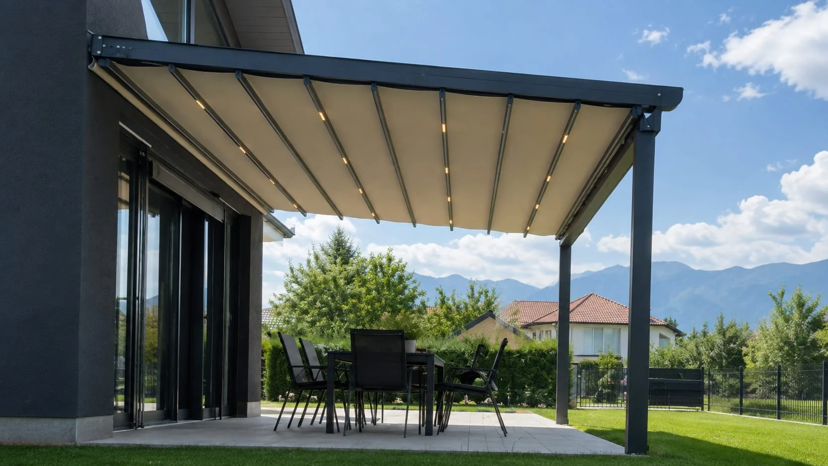 Kuća sa pogledom — Klasična pergola · otvorena terasa